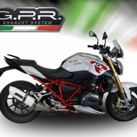 Escape compatible con Bmw R 1200 R 2015 Lc 2015-2016, Albus Ceramic, Escape legal, homologado, silenciador con db killer desmontable y tubo de conexión específico 