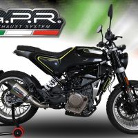 Escape compatible con Husqvarna Svartpilen 401 2018-2019, GP Evo4 Titanium, Escape legal, homologado, silenciador con db killer desmontable y tubo de conexión específico 