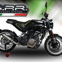 Escape compatible con Husqvarna Vitpilen 401 2018-2019, M3 Inox , Escape legal, homologado, silenciador con db killer desmontable y tubo de conexión específico 