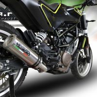 Escape compatible con Husqvarna Svartpilen 401 2018-2019, M3 Titanium Natural, Escape legal, homologado, silenciador con db killer desmontable y tubo de conexión específico 