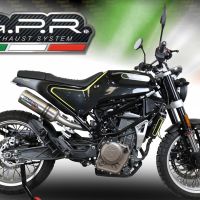 Escape compatible con Husqvarna Vitpilen 401 2018-2019, M3 Inox , Escape legal, homologado, silenciador con catalizador, db killer desmontable y tubo de conexión específico 