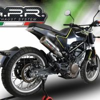 Escape compatible con Husqvarna Vitpilen 401 2018-2019, M3 Inox , Escape legal, homologado, silenciador con catalizador, db killer desmontable y tubo de conexión específico 