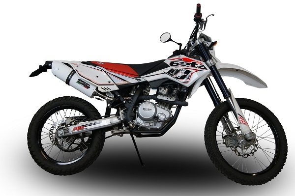 Escape compatible con Beta RR 125 Enduro Lc 4t 2010-2018, Albus Ceramic, Escape legal, homologado, silenciador con db killer desmontable y tubo de conexión específico 