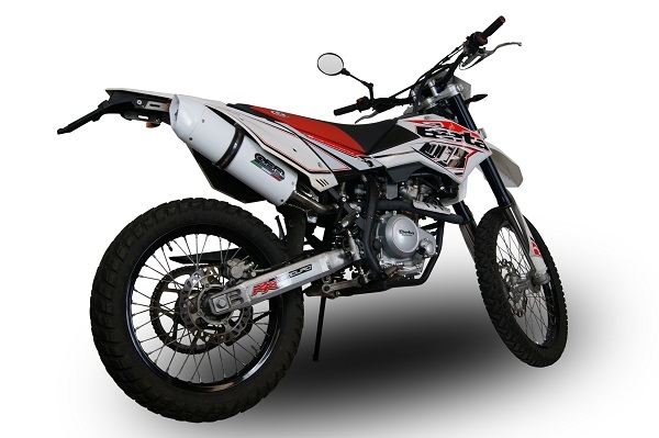 Escape compatible con Beta RR 125 Enduro Lc 4t 2010-2018, Albus Ceramic, Escape legal, homologado, silenciador con db killer desmontable y tubo de conexión específico 