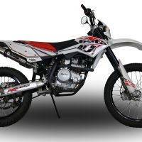 Escape compatible con Beta RR 125 Enduro Lc 4t 2010-2018, Deeptone Inox, Escape legal, homologado, silenciador con db killer desmontable y tubo de conexión específico 