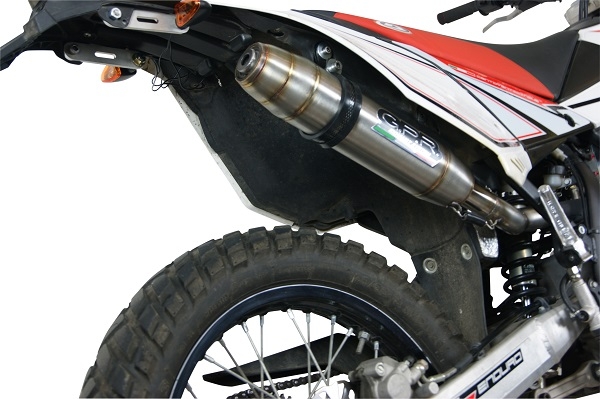 Escape compatible con Beta RR 125 Enduro Lc 4t 2010-2018, Deeptone Inox, Escape legal, homologado, silenciador con db killer desmontable y tubo de conexión específico 