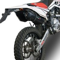 Escape compatible con Beta RR 125 Enduro Lc 4t 2010-2018, Furore Nero, Escape legal, homologado, silenciador con db killer desmontable y tubo de conexión específico 