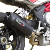 GPR escape compatible con  Mv Agusta Brutale 800 2012-2016, Furore Nero, Escape homologado, legal, con db killer extraíble, tubo de conexión y catalizador 