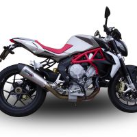GPR escape compatible con  Mv Agusta Brutale 800 Dragster 2013-2016, New Grand Prix Evo Titanium, Escape legal, homologado, silenciador con db killer desmontable y tubo de conexión específico 