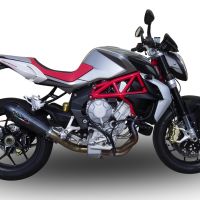 Escape compatible con Mv Agusta Brutale 800 Dragster 2013-2016, Gpe Ann. Poppy, Escape homologado, legal, con db killer extraíble, tubo de conexión y catalizador 
