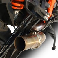 Escape compatible con Ktm Lc 8 Adventure 1190 2013-2016, Decatalizzatore, Tubo supresor de catalizador 