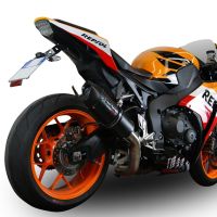 Escape compatible con Honda Cbr 1000 Rr 2014-2016, Furore Nero, Escape racing, silenciador con tubo de conexion, articulo sin homologacion 