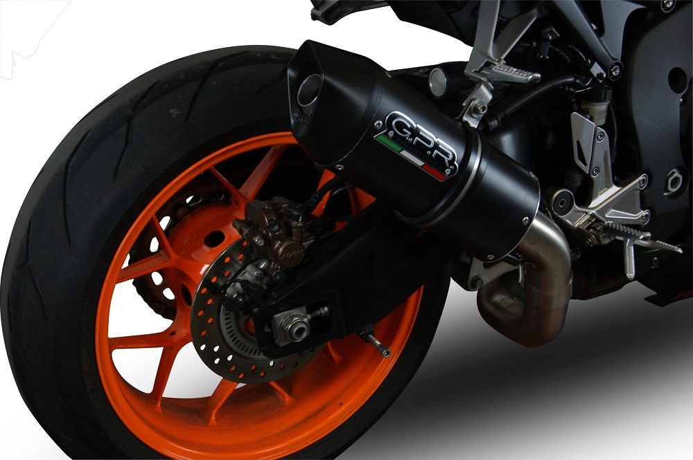 Escape compatible con Honda Cbr 1000 Rr 2014-2016, Furore Nero, Escape racing, silenciador con tubo de conexion, articulo sin homologacion 