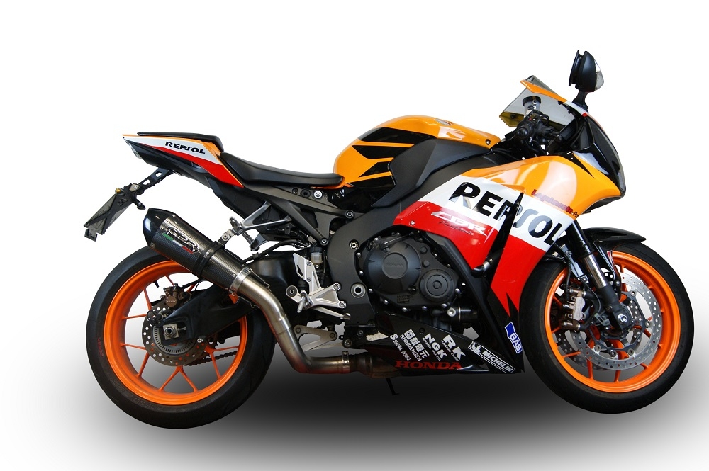 Escape compatible con Honda Cbr 1000 Rr 2014-2016, Gpe Ann. Poppy, Escape legal, homologado, silenciador con db killer desmontable y tubo de conexión específico 