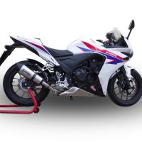 Escape compatible con Honda Cbr 500 R 2019-2022, GP Evo4 Titanium, Escape legal, homologado, silenciador con db killer desmontable y tubo de conexión específico 