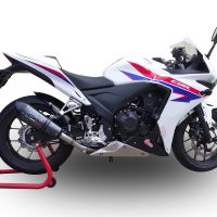GPR escape compatible con  Honda Cbr 500 R 2023-2024, New Grand Prix Evo Poppy, Escape legal, homologado, silenciador con db killer desmontable y tubo de conexión específico 