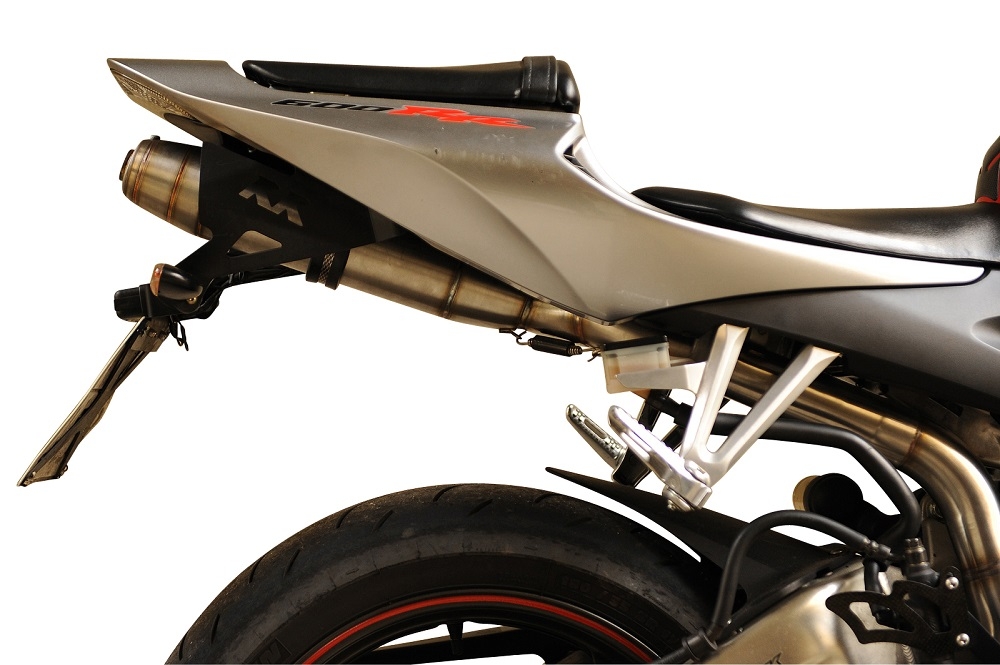 Escape compatible con Honda Cbr 600 Rr 2007-2018, Deeptone Inox, Escape legal, homologado, silenciador con catalizador, db killer desmontable y tubo de conexión específico 