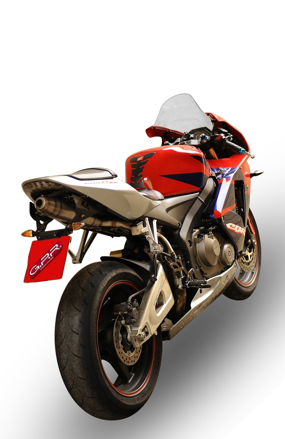 Escape compatible con Honda Cbr 600 Rr 2007-2018, Deeptone Inox, Escape legal, homologado, silenciador con catalizador, db killer desmontable y tubo de conexión específico 
