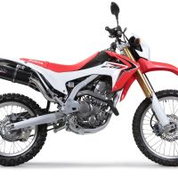 Escape compatible con Honda Crf 250 L 2013-2016, Furore Nero, Escape completo, no legal para países de la UE, con db killer extraíble 