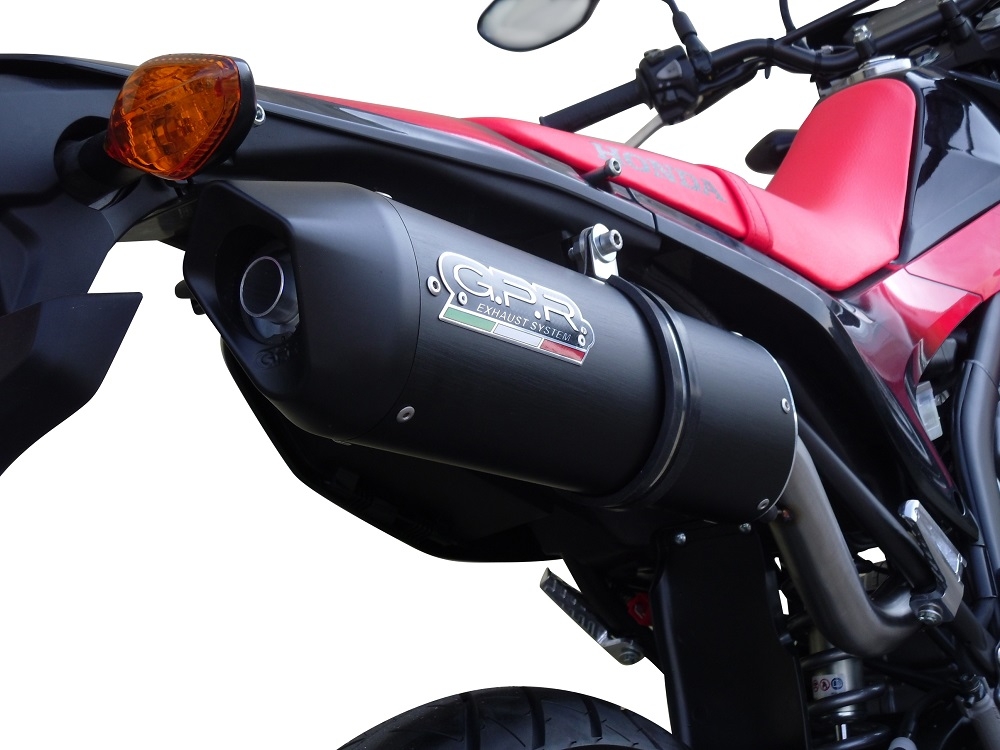 Escape compatible con Honda Crf 250 M 2013-2016, Furore Nero, Escape completo, no legal para países de la UE, con db killer extraíble 