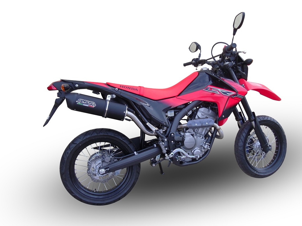 Escape compatible con Honda Crf 250 M 2013-2016, Furore Nero, Escape completo, no legal para países de la UE, con db killer extraíble 