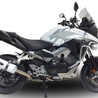 Escape compatible con Honda Vfr 800 X Crossrunner 800 2011-2014, Albus Ceramic, Escape legal, homologado, silenciador con db killer desmontable y tubo de conexión específico 