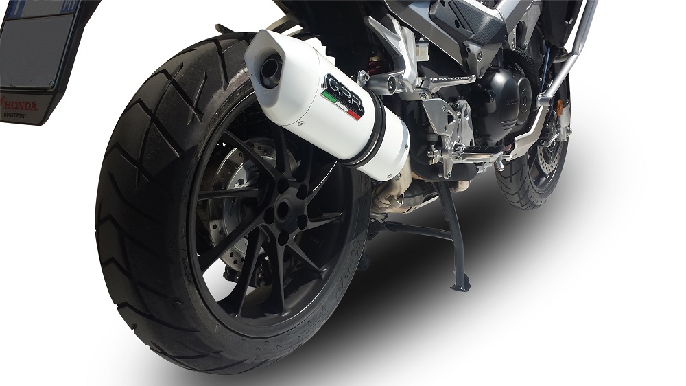 Escape compatible con Honda Vfr 800 X Crossrunner 800 2015-2016, Albus Ceramic, Escape legal, homologado, silenciador con db killer desmontable y tubo de conexión específico 