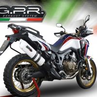 Escape compatible con Honda Crf 1000 L Africa Twin 2015-2017, Albus Ceramic, Escape legal, homologado, silenciador con db killer desmontable y tubo de conexión específico 