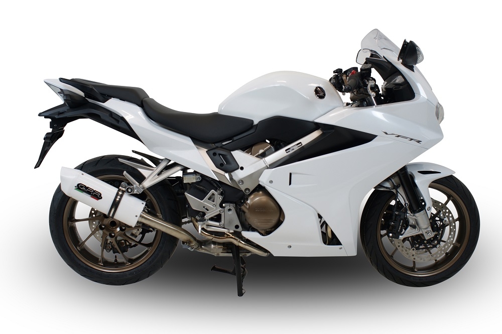Escape compatible con Honda Vfr 800 F 2014-2016, Albus Ceramic, Escape legal, homologado, silenciador con db killer desmontable y tubo de conexión específico 