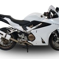 Escape compatible con Honda Vfr 800 F 2014-2016, Albus Ceramic, Escape legal, homologado, silenciador con db killer desmontable y tubo de conexión específico 