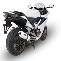 Escape compatible con Honda Vfr 800 F 2014-2016, Albus Ceramic, Escape legal, homologado, silenciador con db killer desmontable y tubo de conexión específico 