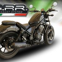 Escape compatible con Honda Cmx 500 Rebel 2017-2020, Ghisa , Escape legal, homologado, silenciador con db killer desmontable y tubo de conexión específico 