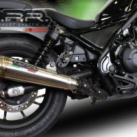 Escape compatible con Honda Cmx 500 Rebel 2021-2023, Powercone Evo, Escape legal, homologado, silenciador con db killer desmontable y tubo de conexión específico 