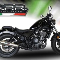Escape compatible con Honda Cmx 500 Rebel 2017-2020, Ultracone, Escape legal, homologado, silenciador con db killer desmontable y tubo de conexión específico 