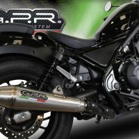 Escape compatible con Honda Cmx 500 Rebel 2017-2020, Ultracone, Escape legal, homologado, silenciador con db killer desmontable y tubo de conexión específico 