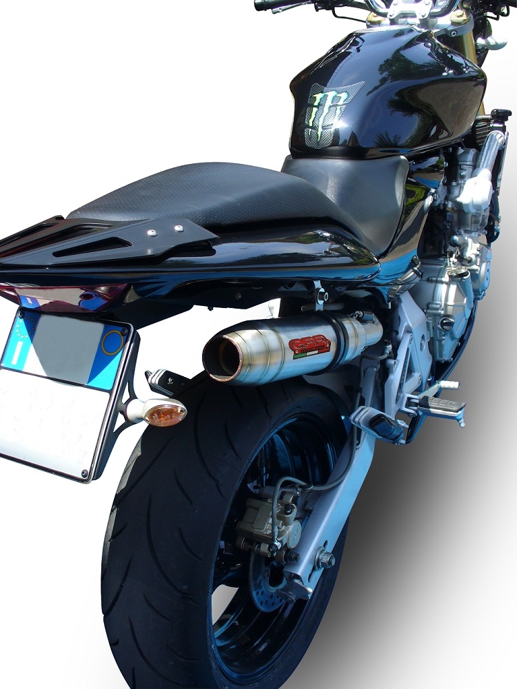 Escape compatible con Honda Hornet Cb 600 F 2003-2006, Deeptone Inox, Escape legal, homologado, silenciador con catalizador, db killer desmontable y tubo de conexión específico 