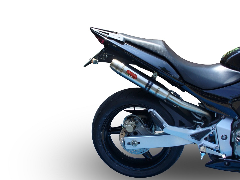 Escape compatible con Honda Hornet Cb 600 F 2003-2006, Deeptone Inox, Escape legal, homologado, silenciador con catalizador, db killer desmontable y tubo de conexión específico 