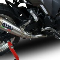 Escape compatible con Kawasaki Versys-X 300 2022-2023, Powercone Evo, Escape legal, homologado, silenciador con catalizador, db killer desmontable y tubo de conexión específico 