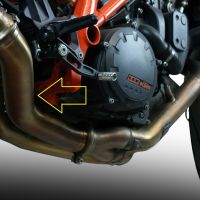Escape compatible con Ktm Super Duke 1290 GT 2016-2021, Decatalizzatore, Tubo supresor de catalizador 
