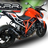 Escape compatible con Ktm Super Duke 1290 GT 2022-2024, Furore Evo4 Nero, Escape legal, homologado, silenciador con db killer desmontable y tubo de conexión específico 
