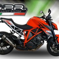 GPR escape compatible con  Ktm Super Duke 1290 R  2017-2019, New Grand Prix Evo Titanium, Escape legal, homologado, silenciador con db killer desmontable y tubo de conexión específico 