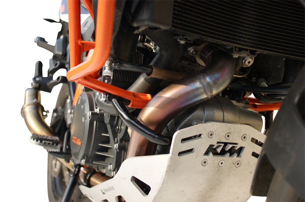 Escape compatible con Ktm Lc 8 Adventure 1190 2013-2016, Decatalizzatore, Tubo supresor de catalizador 