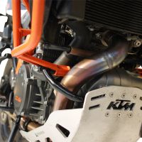 Escape compatible con Ktm Lc 8 Adventure 1190 2013-2016, Decatalizzatore, Tubo supresor de catalizador 