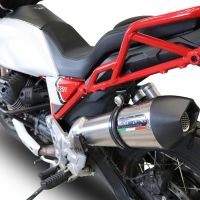 GPR escape compatible con  Moto Guzzi V85 TT 2019-2020, New Grand Prix Evo Titanium, Escape racing, silenciador con tubo de conexion, articulo sin homologacion 