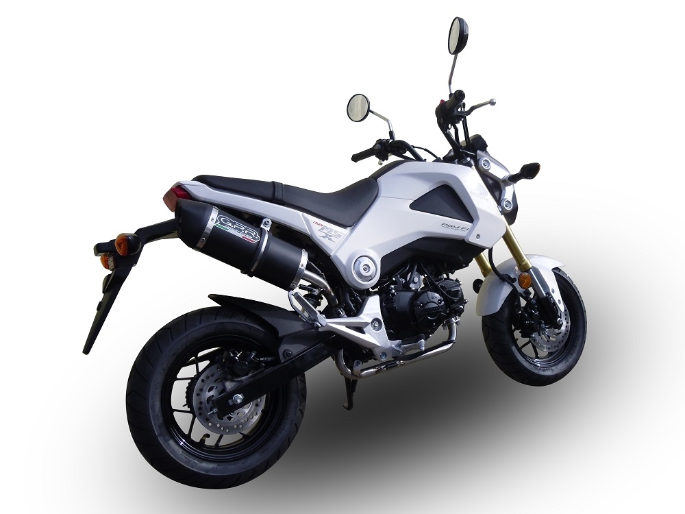 Escape compatible con Honda Msx - Grom 125 2018-2020, Furore Nero, Escape racing, linea completa, suministrado con colector especifico, articulo sin homologacion 