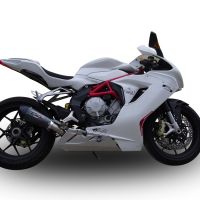 GPR escape compatible con  Mv Agusta F3 675 2012-2016, New Grand Prix Evo Poppy, Escape legal, homologado, silenciador con db killer desmontable y tubo de conexión específico 
