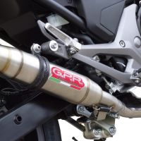 Escape compatible con Honda Nc 700 X - S Dct 2012-2018, Deeptone Inox, Escape legal, homologado, silenciador con db killer desmontable y tubo de conexión específico 