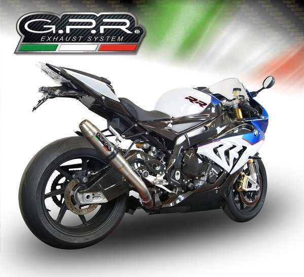 Escape compatible con Bmw S 1000 RR -M 2015-2016, Deeptone Inox, Escape racing, silenciador con tubo de conexion, articulo sin homologacion 