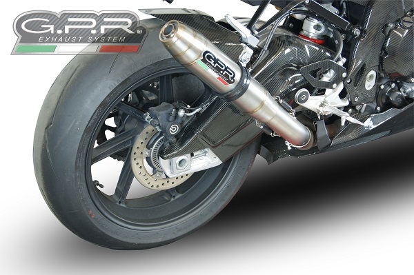 Escape compatible con Bmw S 1000 RR -M 2015-2016, Deeptone Inox, Escape racing, silenciador con tubo de conexion, articulo sin homologacion 