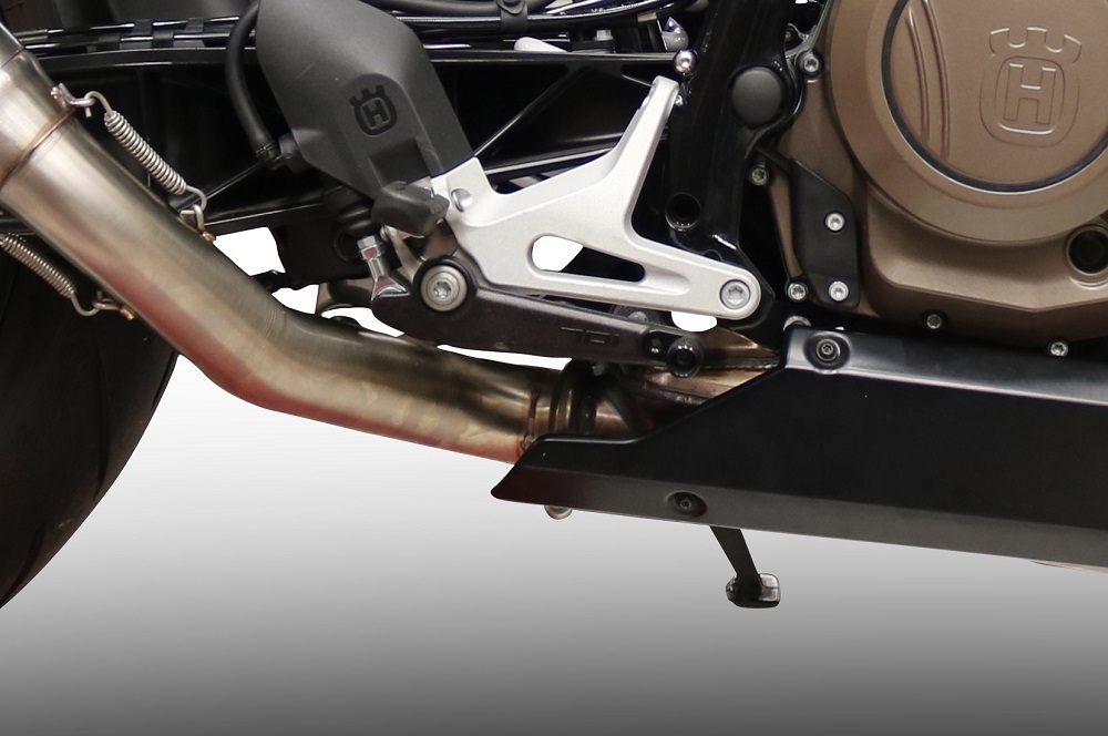 Escape compatible con Husqvarna Svartpilen 701 2018-2020, Furore Evo4 Nero, Escape legal, homologado, silenciador con db killer desmontable y tubo de conexión específico 